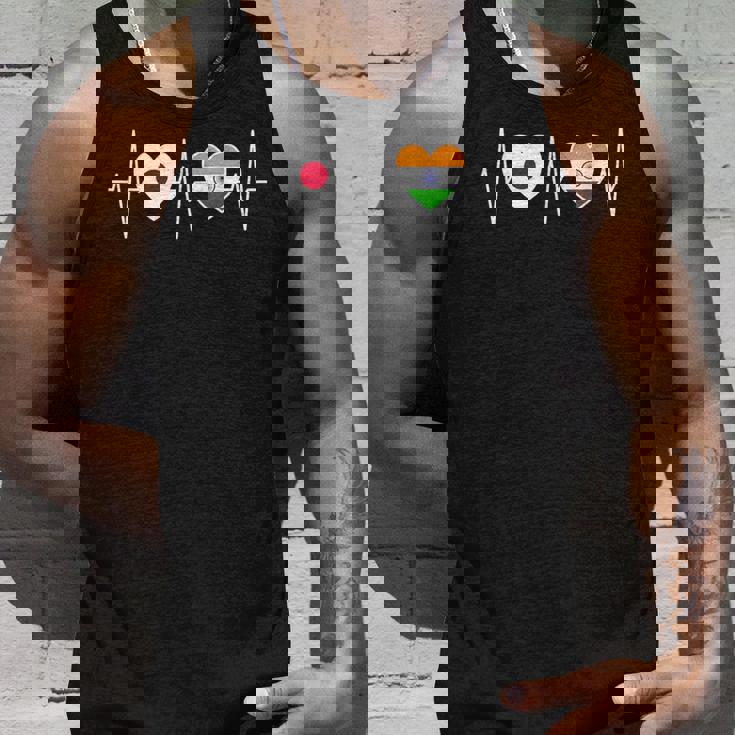 日本とインド インドの国旗 国旗 タンクトップ 彼への贈り物