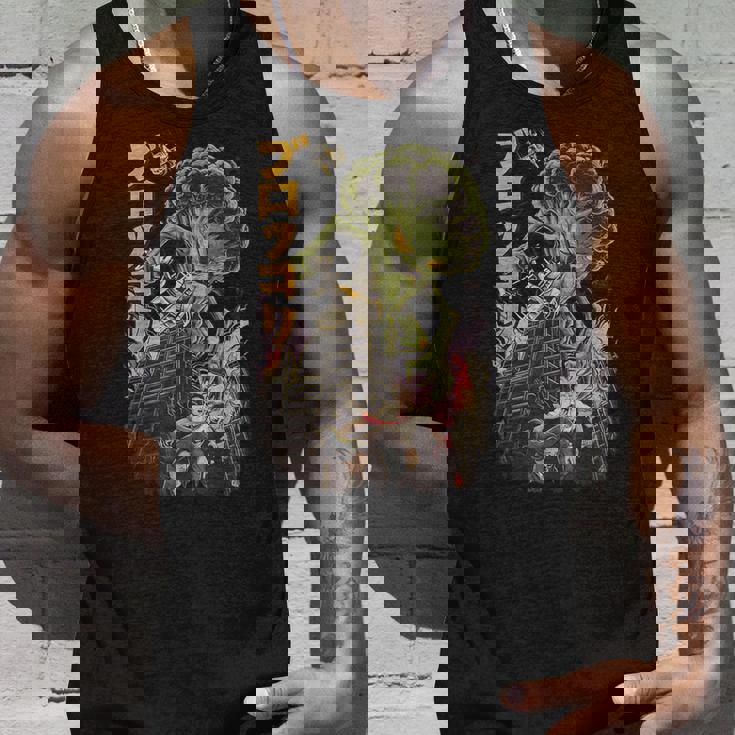 日本の怪獣映画 怪獣 野菜 ブロッコリー アニメ タンクトップ 彼への贈り物