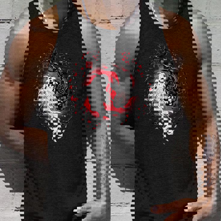 日本の陰陽鯉のアート。 タンクトップ 彼への贈り物