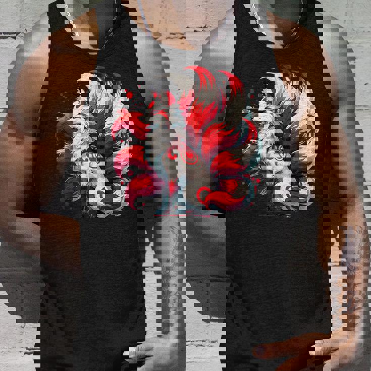 日本アニメ キツネ 九尾 タンクトップ 彼への贈り物