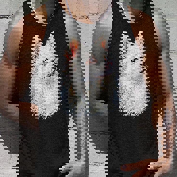 日本スピッツ 犬 グラフィック ペット イラスト 日本スピッツ タンクトップ 彼への贈り物