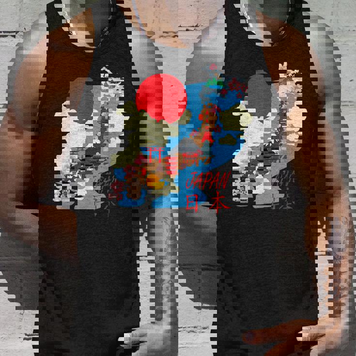 日本地図日本 涼しいのお土産 タンクトップ 彼への贈り物