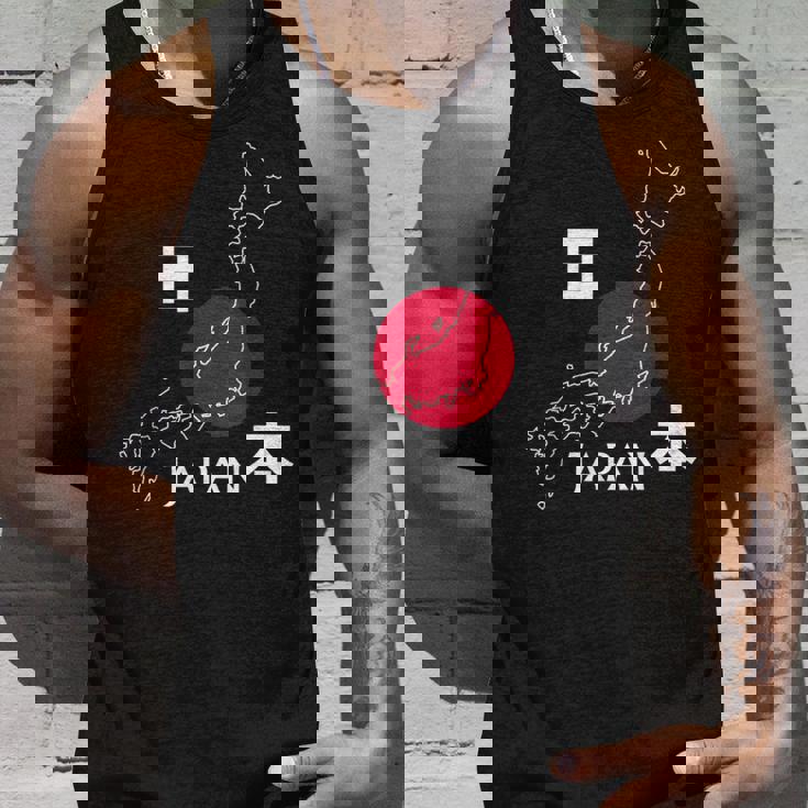 日本地図日本の観光ギフト タンクトップ 彼への贈り物
