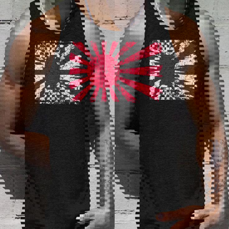 日本海軍旗 日本の誇り ビンテージ アンティーク調 愛国心 タンクトップ 彼への贈り物