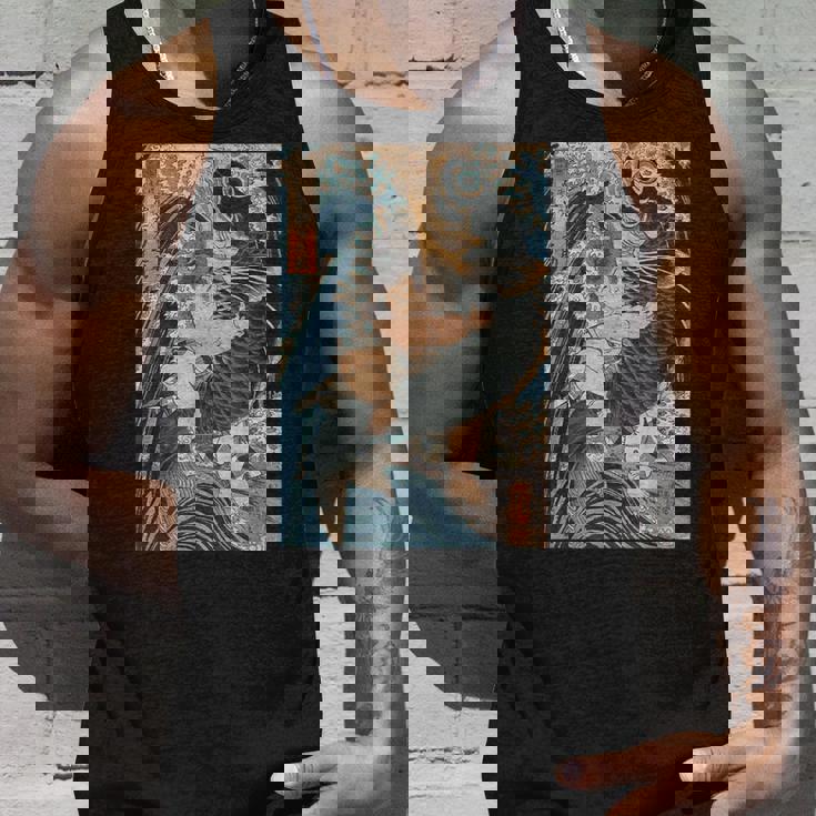 日本美術 戦闘機 相撲 鯉 海波 国吉 浮世絵 タンクトップ 彼への贈り物