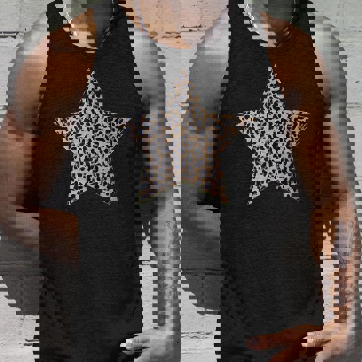 星型 かわいいチーターヒョウ柄グラフィック。 タンクトップ 彼への贈り物
