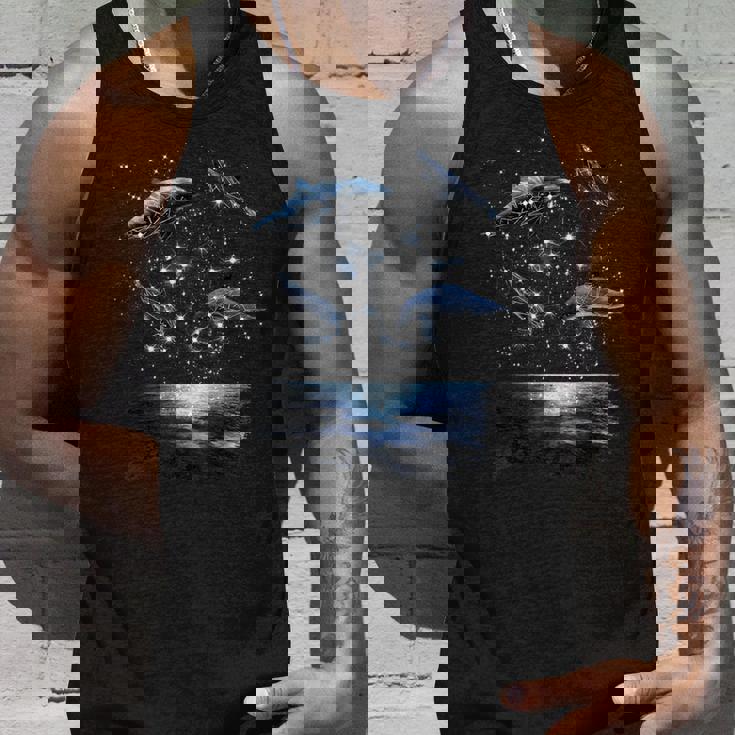 星座イルカ、天体宇宙銀河イルカ タンクトップ 彼への贈り物