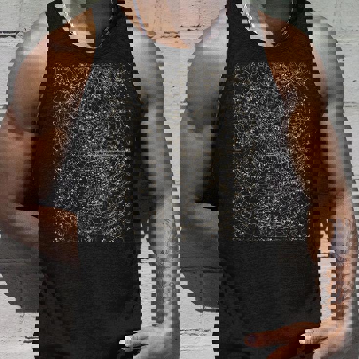 星座地図 天文学 占星術 タンクトップ 彼への贈り物