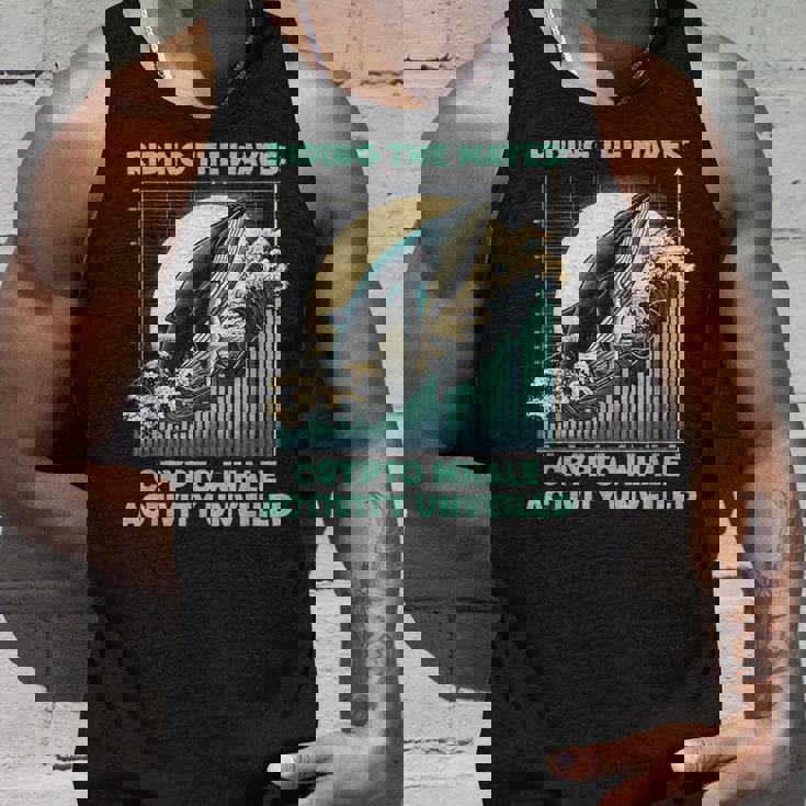 暗号通貨の波に乗るクジラの活動仮想通貨 タンクトップ 彼への贈り物