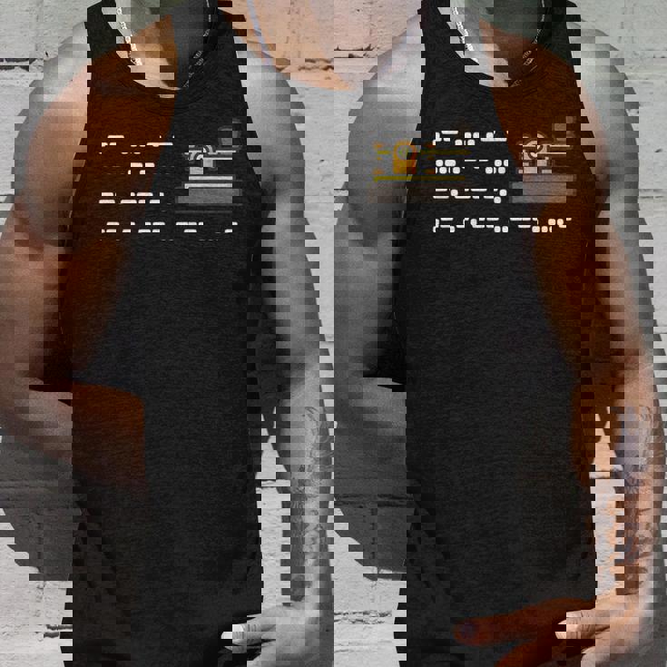 最初のモールス信号メッセージ-神は何を造ったのか タンクトップ 彼への贈り物