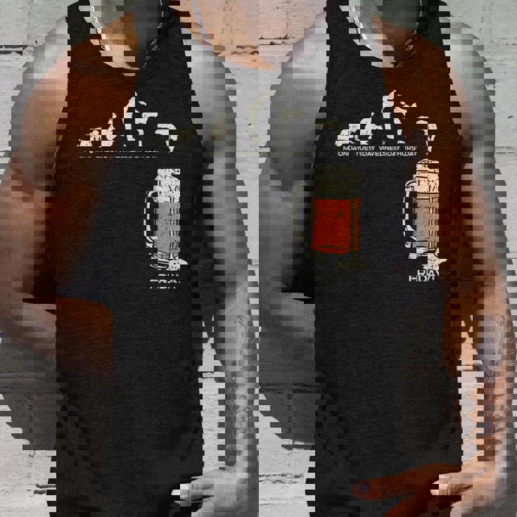 月曜日から金曜日のビールのおかしい仕事の週の飲むチームのギフトへの月曜日 タンクトップ 彼への贈り物