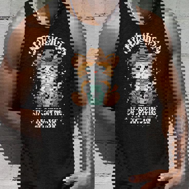 未診断だけど何かが違う猫ユーモア タンクトップ 彼への贈り物