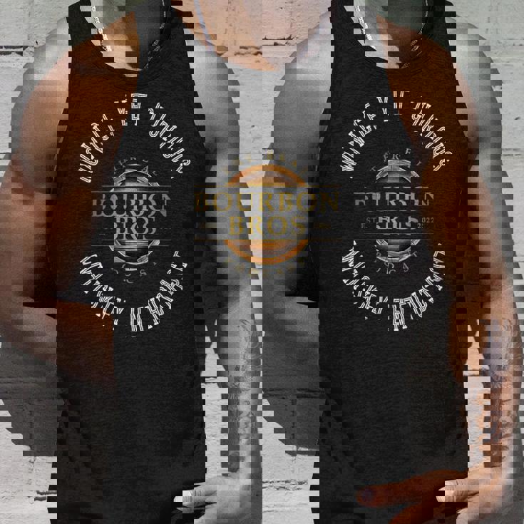 本物のバーボンブラザーズのモットーデザイン。 タンクトップ 彼への贈り物