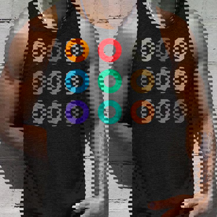 東京の地下鉄 カラー 色 マーク 丸【電車ファン】鉄道【変なtシャツ屋さん】メトロ 面白い ポップ タンクトップ 彼への贈り物