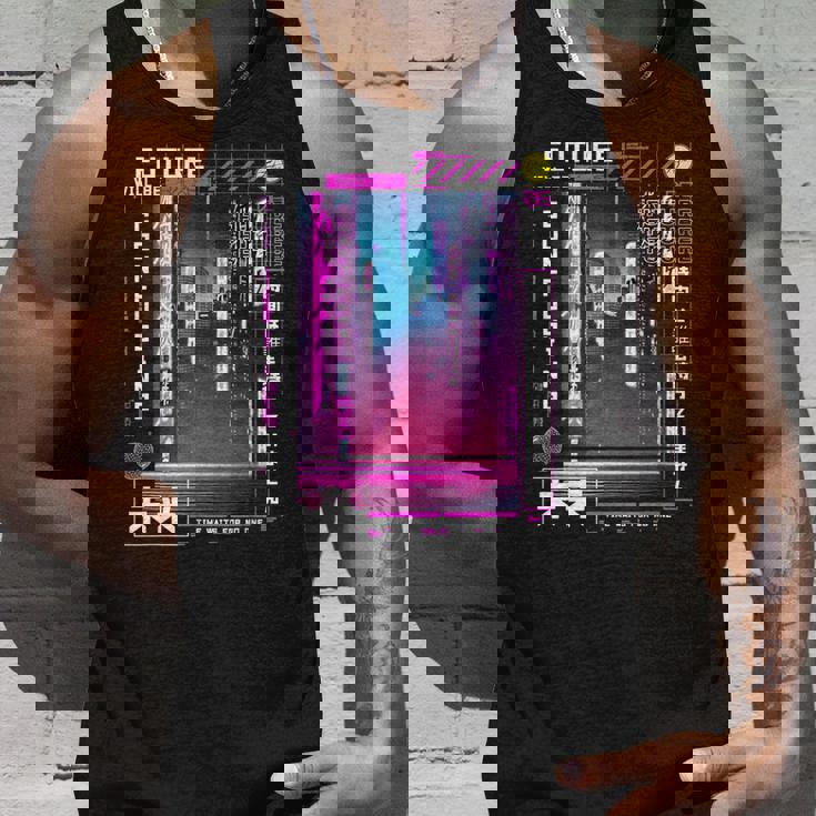 東京サイバーパンク ヴェイパーウェーブ 日本のレトロな雰囲気の美学 タンクトップ 彼への贈り物