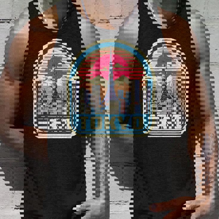 東京シティスカイライン ヴィンテージ 日本土産 レトロカラー タンクトップ 彼への贈り物