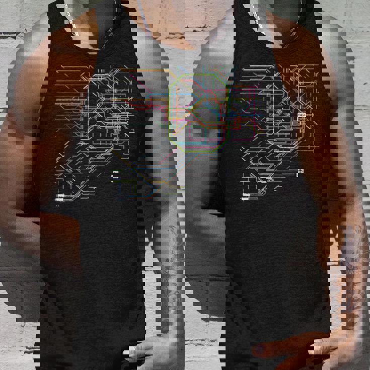 東京電車線路チャートユニセックス親子ペア タンクトップ 彼への贈り物