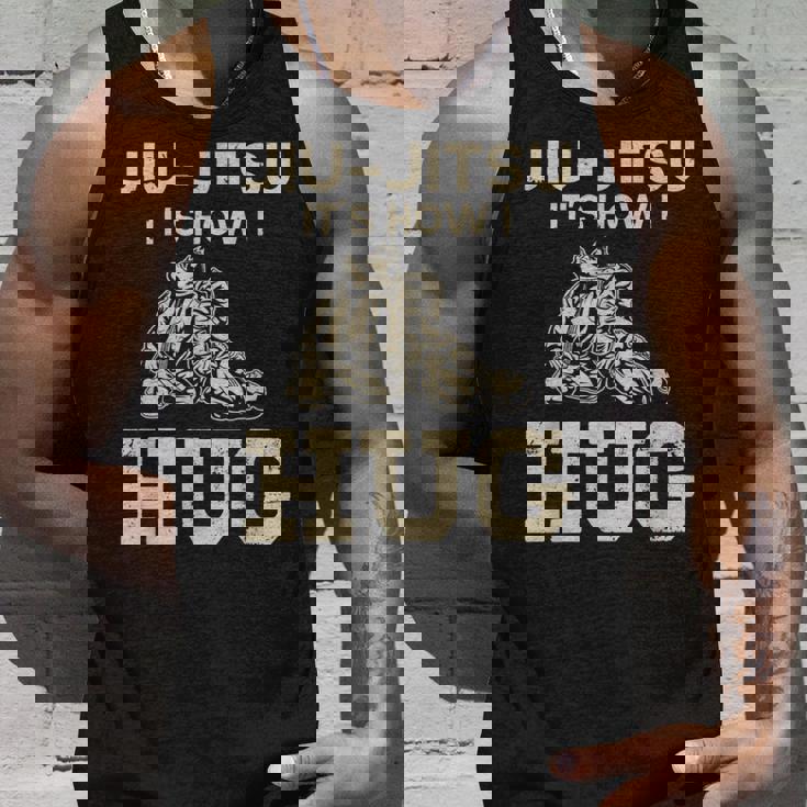 柔術ファイター Its How I Hug タンクトップ 彼への贈り物