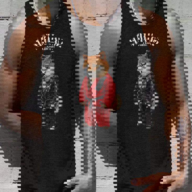 柴犬 柔道空手師 赤柔道師 タンクトップ 彼への贈り物