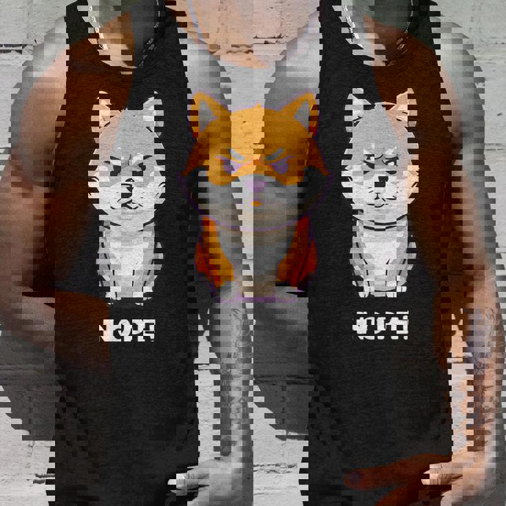 柴犬 犬 赤柴 怒柴 拒否柴 嫌です 怒った犬 かわいい おもしろ タンクトップ 彼への贈り物