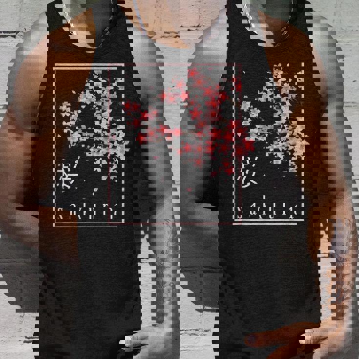 桜の花日本美術桜 タンクトップ 彼への贈り物