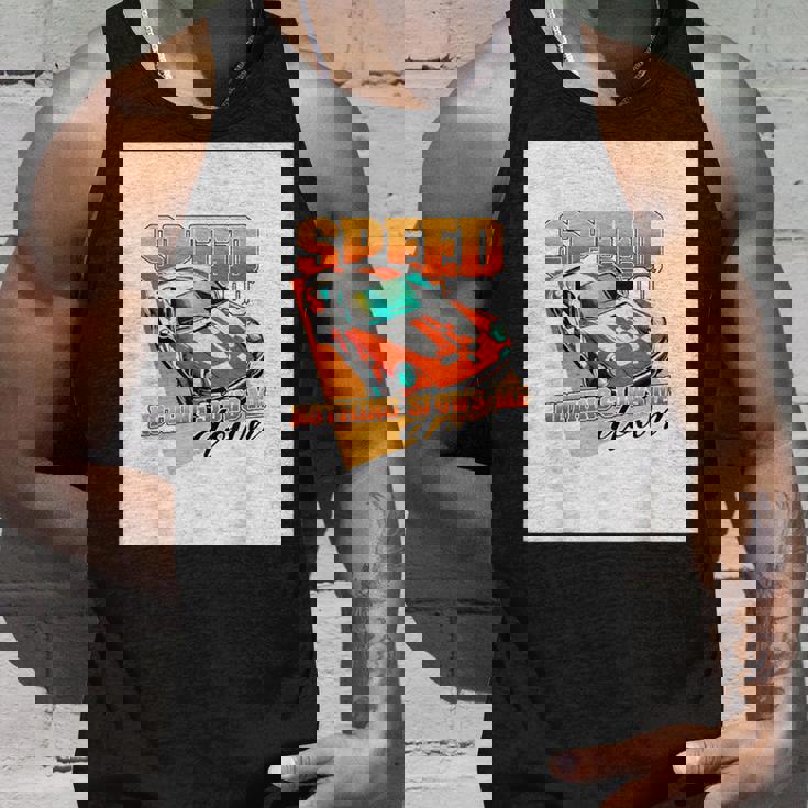 楽しいクールなレーシングカーイラスト タンクトップ 彼への贈り物