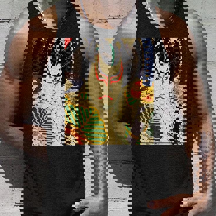 歌舞伎 かぶき 役者 日本美術 浮世絵 役者絵 名取春仙 六世坂東彦三郎 舎人松王丸 タンクトップ 彼への贈り物