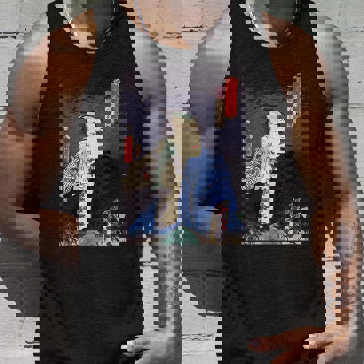 武士 歌舞伎 ヴィンテージ 日本の浮世絵 木版画 タンクトップ 彼への贈り物