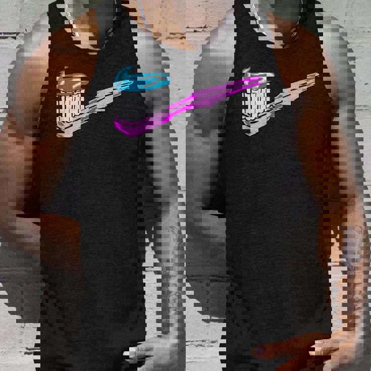 歯磨き粉付きピンク歯ブラシ タンクトップ 彼への贈り物