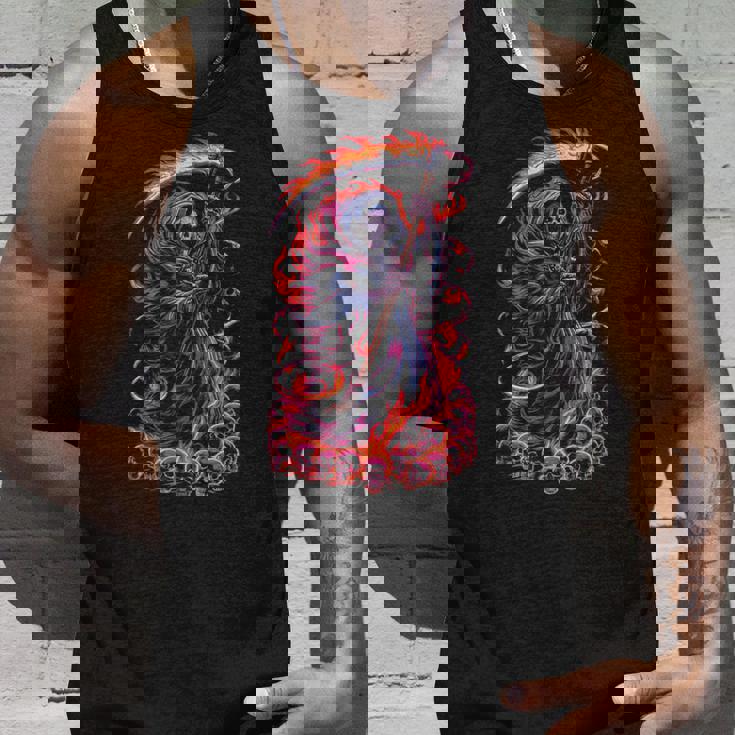 死神 死闘と頭蓋骨 明るいゴス タンクトップ 彼への贈り物