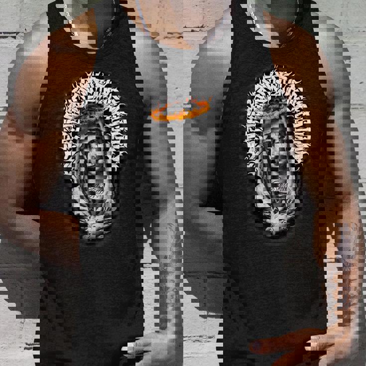 母マリア タトゥー Blessed Pray ゴシック タンクトップ 彼への贈り物