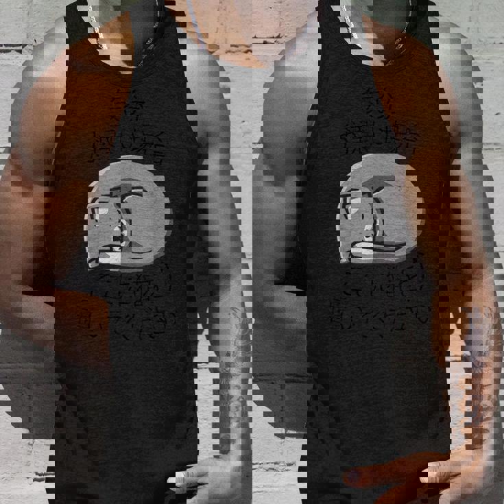 気分が悪い時ここに猫を置いてください 猫のデザイン タンクトップ 彼への贈り物