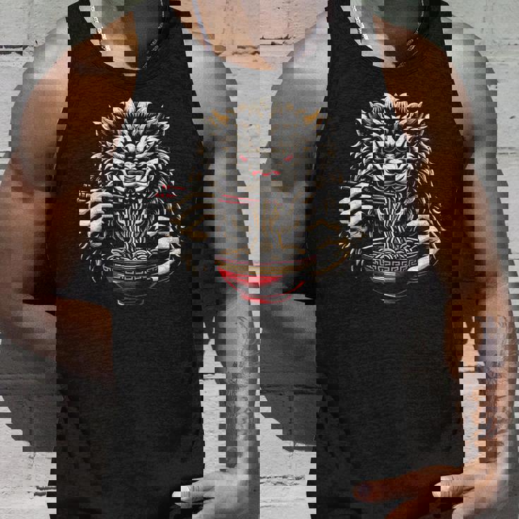 沖縄ジャパン シーサー ガーディアン ライオン ラーメン 沖縄土産 タンクトップ 彼への贈り物