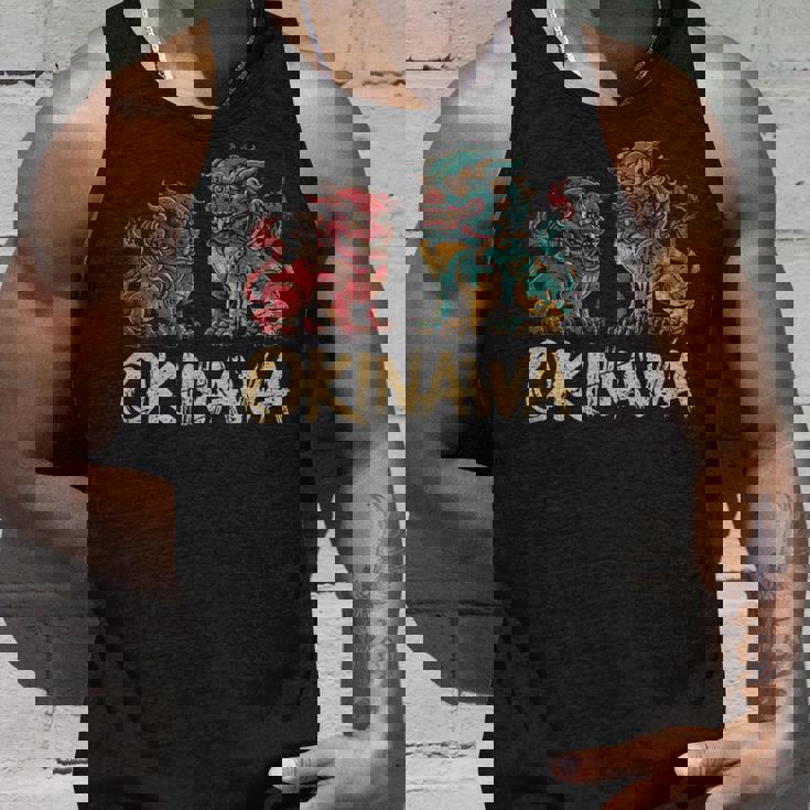 沖縄ジャパン シーサーガーディアンライオンズ 沖縄 日本土産 タンクトップ 彼への贈り物