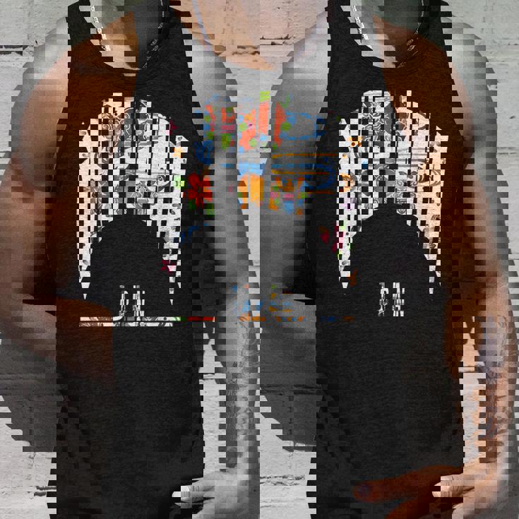 沖縄島ジャパン うちなちゅう 琉球 ビンガタ 沖縄紅型びんがた タンクトップ 彼への贈り物