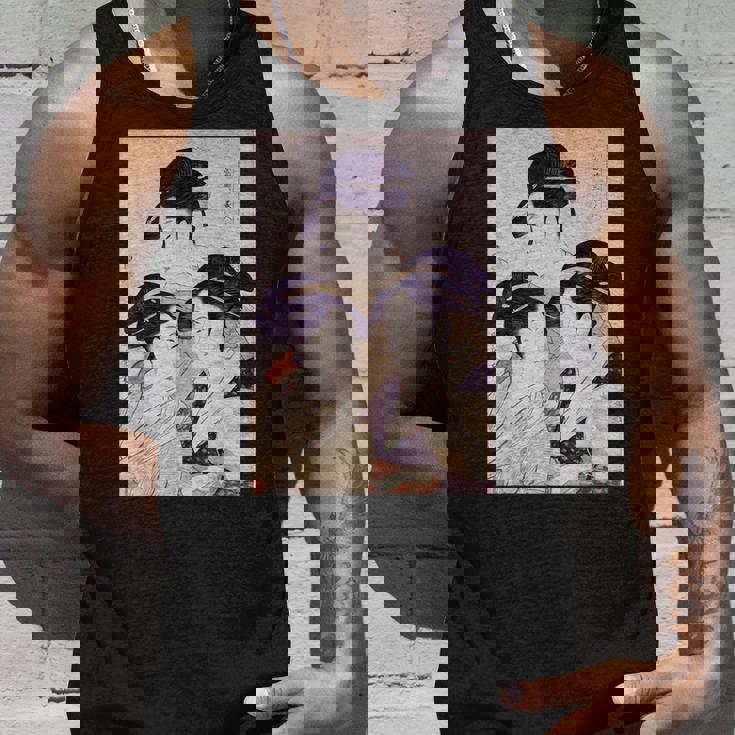 浮世絵 美人 ユーモア アート 絵 漢字 日本 タンクトップ 彼への贈り物