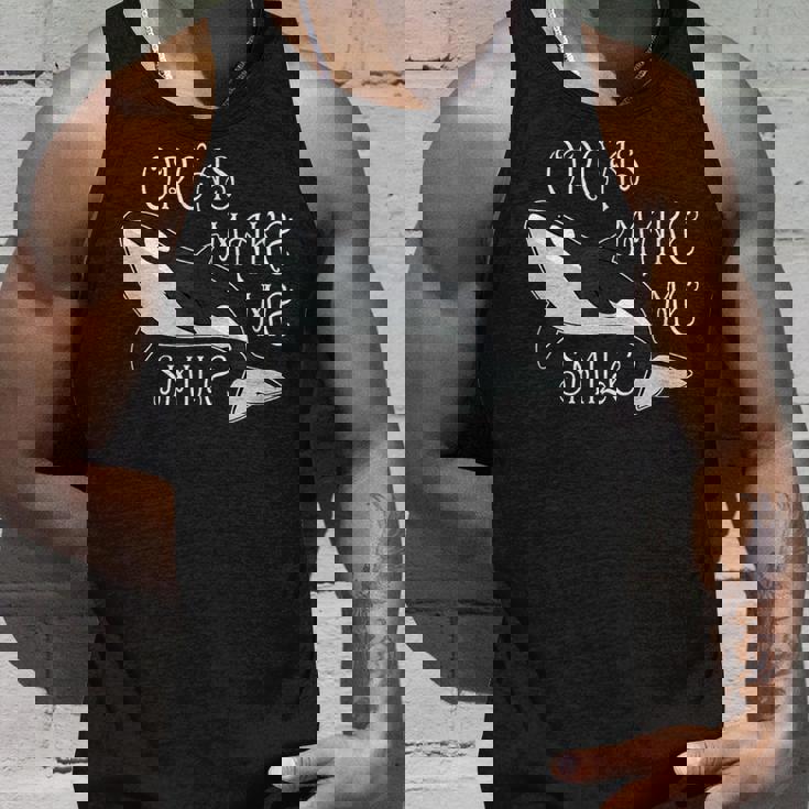 海の動物 シャチ クジラ 海の動物 タンクトップ 彼への贈り物