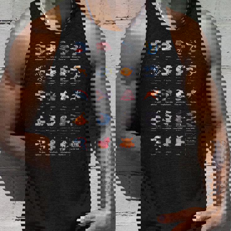 深海魚図鑑_文字白 長袖tシャツ タンクトップ 彼への贈り物