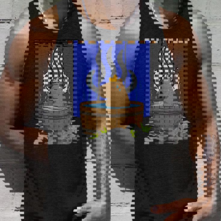 温泉に浸かるかわいいカピバラ タンクトップ 彼への贈り物