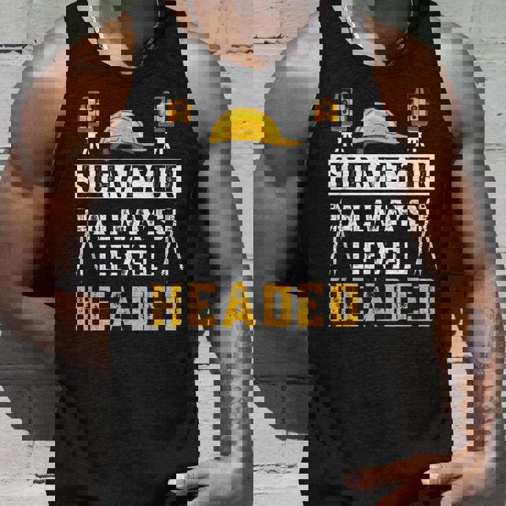 測量士 常に平常心 土地家屋調査士 土地家屋調査士 タンクトップ 彼への贈り物