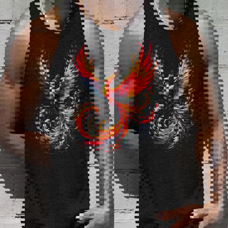 火の鳥 不死鳥 神話上の鳥 立ち上がり 再び生まれる 灰 長袖tシャツ タンクトップ 彼への贈り物