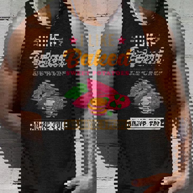 焼き芋が好きで、3人で面白いじゃがいも タンクトップ 彼への贈り物