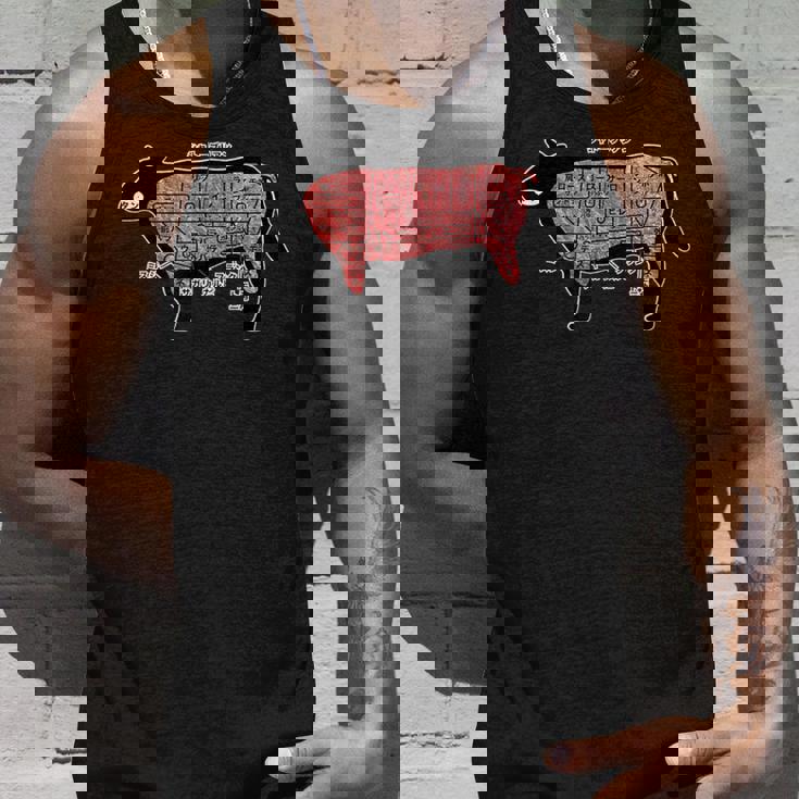 焼肉 カルビ 牛肉 焼肉定食 部位 面白い おもしろ ユーモア ギャグ お笑い タンクトップ 彼への贈り物