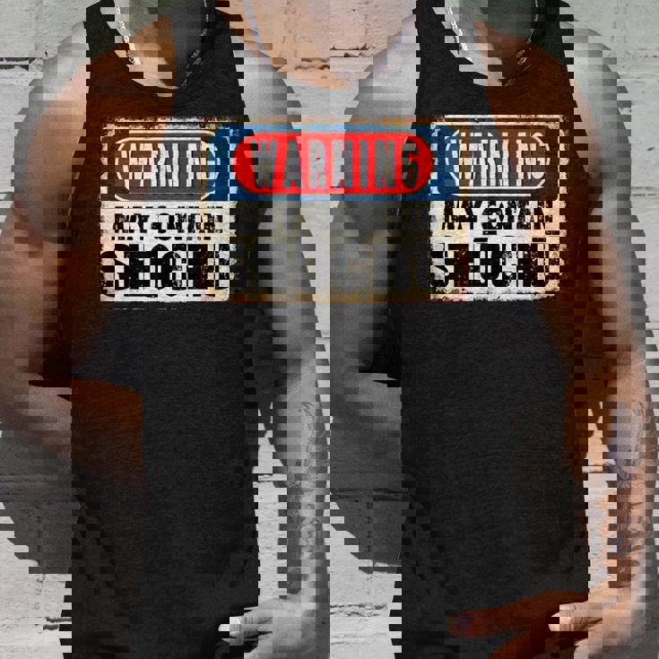 焼酎日本酒面白い警告サインが含まれている可能性があります タンクトップ 彼への贈り物