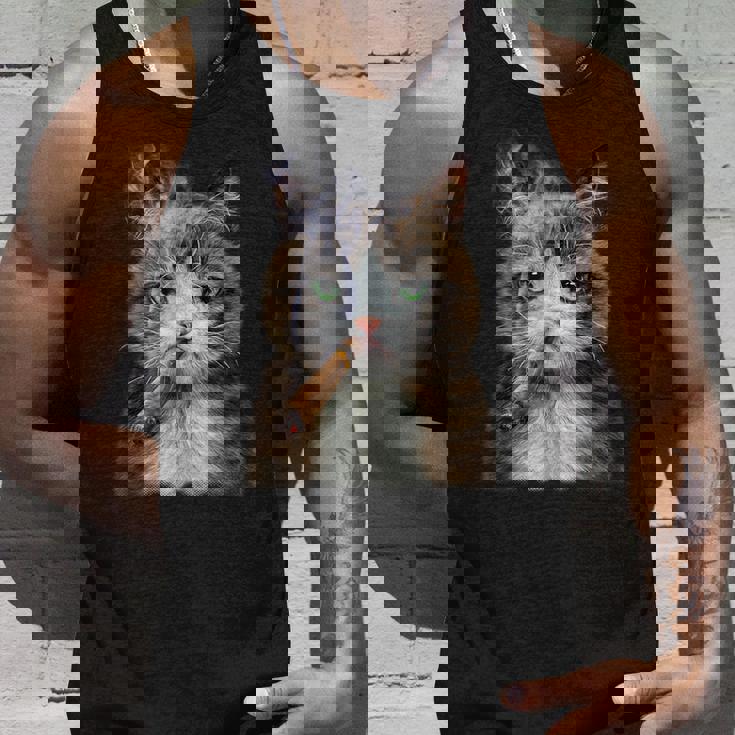 煙草を吸うネコ 猫 たばこ ねこ タンクトップ 彼への贈り物