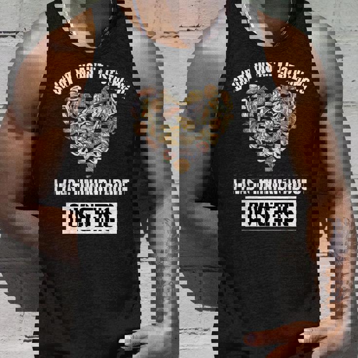 牡蠣好きにはごめんなさい、牡蠣のことを考えて聞いていませんでした タンクトップ 彼への贈り物