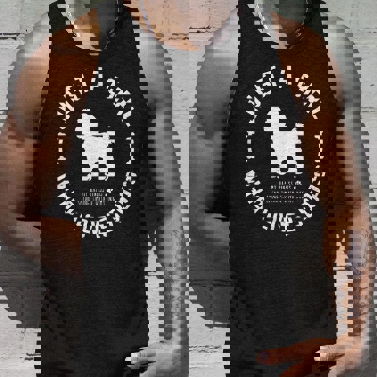 犬 おもしろ おしゃれ イヌ 可愛い プードル トイプードル シルエット タンクトップ 彼への贈り物