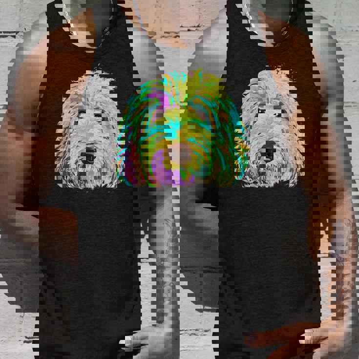 犬 カラフル ラブラドゥードル タンクトップ 彼への贈り物