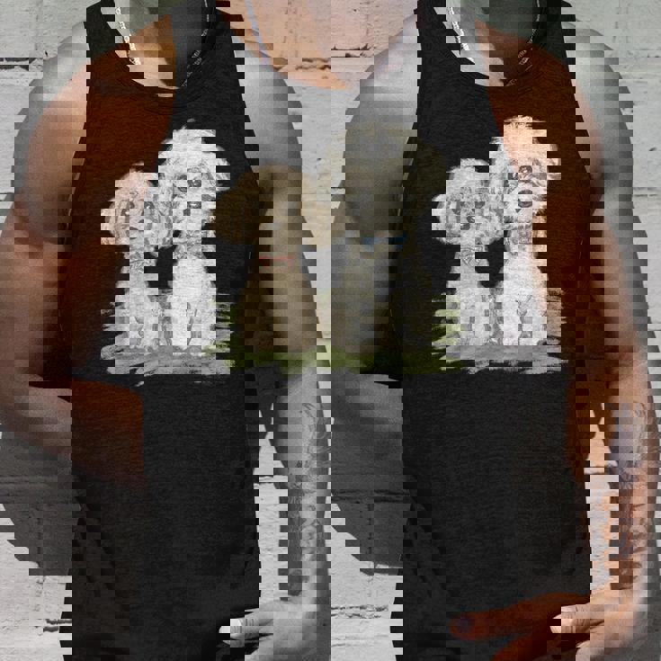 犬 トイプードル かわいい いぬ 子犬 ペット おもしろ 動物 イラスト タンクトップ 彼への贈り物