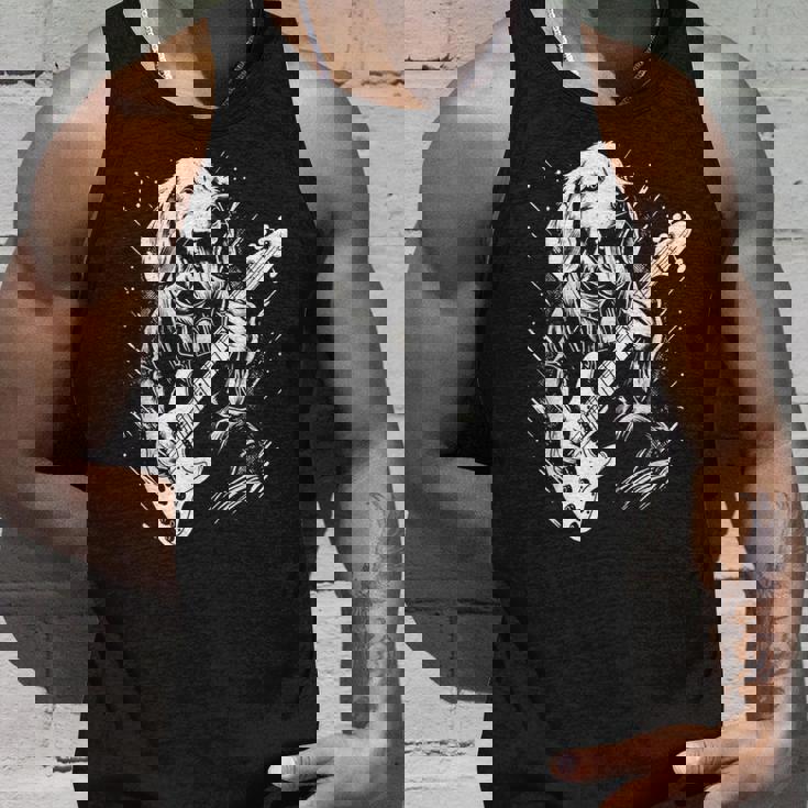 犬 演奏 ベース ギター シャツ 男性用 動物 ギターを弾く タンクトップ 彼への贈り物